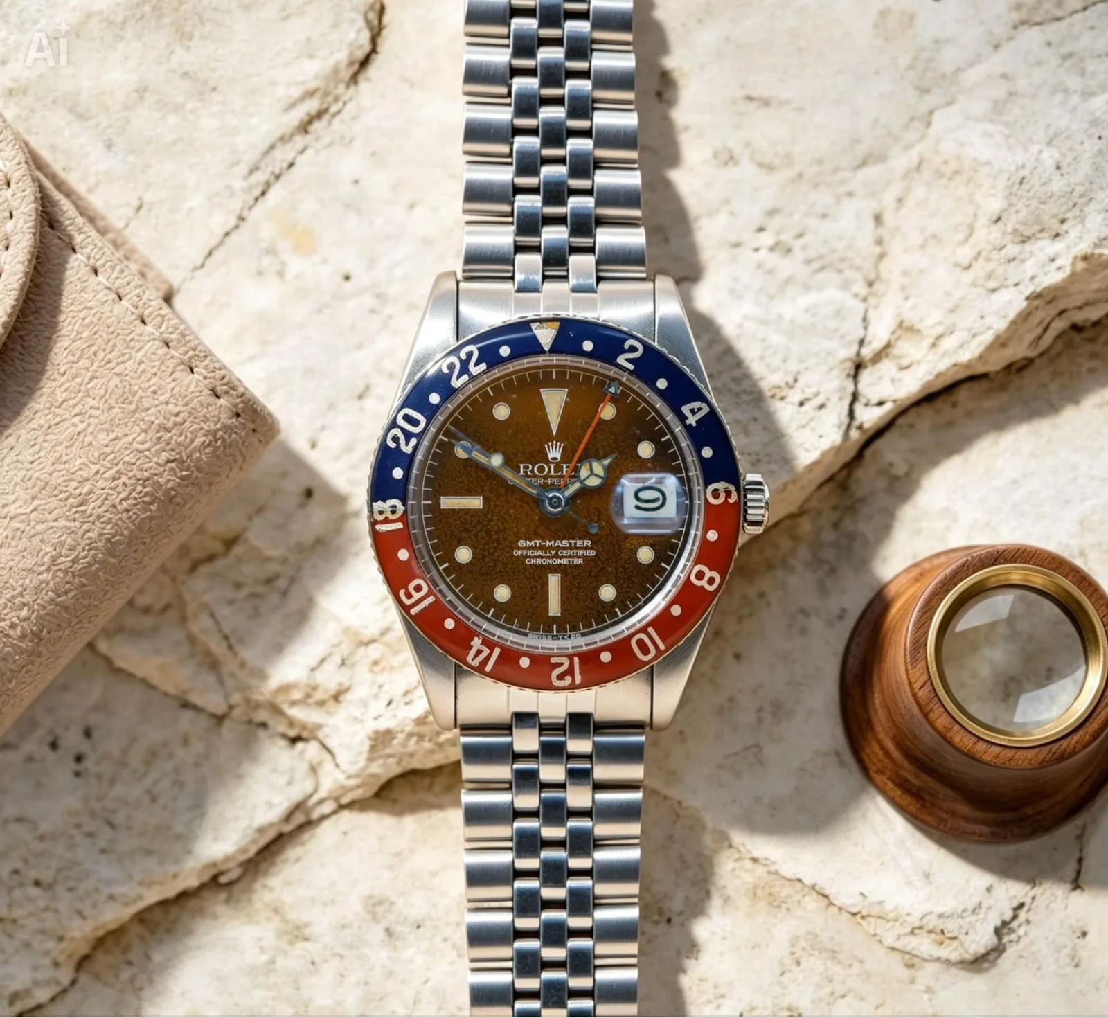 Rolex GMT-Master 1675 'Tropical' Pepsi Bezel